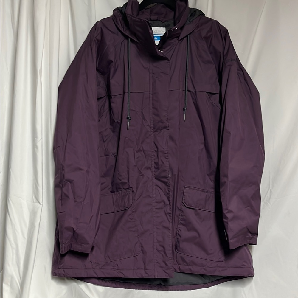 Columbia Purple rain/ spring Jacket Womens 2X